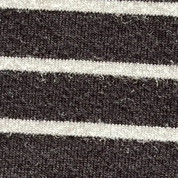 WHBM striped black tunic blouse preppy nautical casual capsule modest mature M - Picture 10 of 10